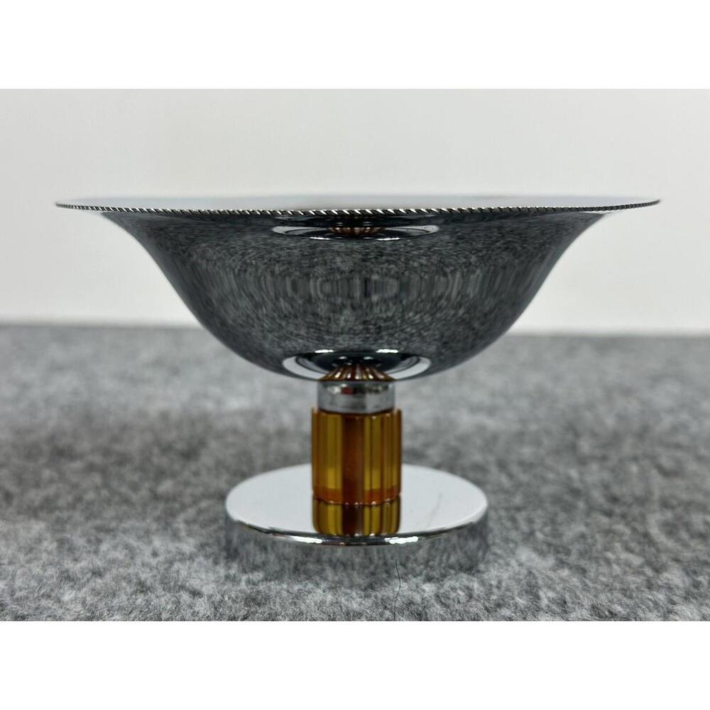 Vintage Farberware Chrome And Bakelite Art Deco Candy‎ Dish Brooklyn NY